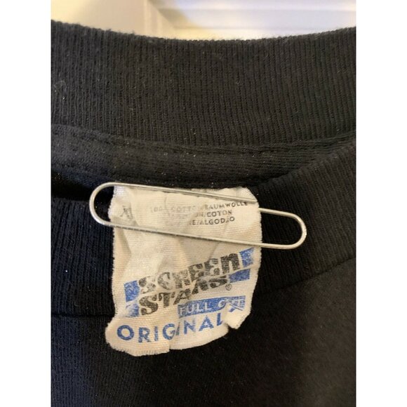 Vtg 80s T‎ Shirt Screen Stars I Survived The German Autobahn Sz XL Black - Picture 2 of 7